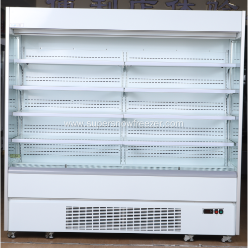 Supermarket multideck open chiller for dairy and beverage